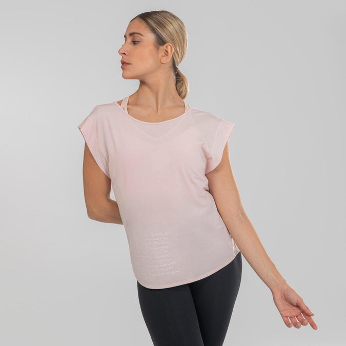 





T-Shirt danse moderne fluide rose croisé dans le dos femme, photo 1 of 7