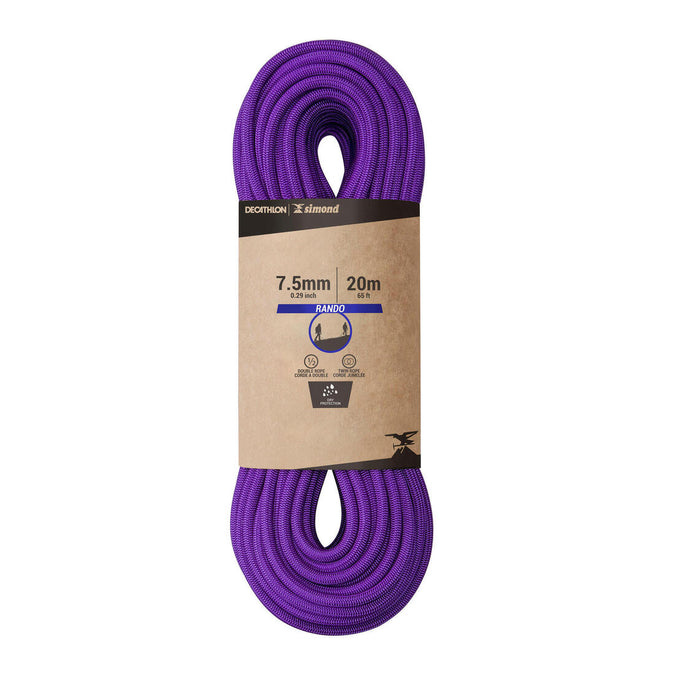 





CORDE A DOUBLE DRY 7.5 mm x 20 m - RANDO DRY violette, photo 1 of 3