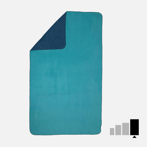 





Serviette Microfibre Double Face Bleu/Vert Ultra Compacte Taille XL 110 x 175 cm