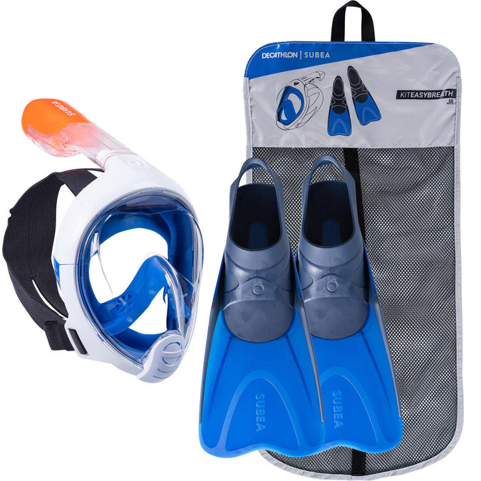 





Kit de snorkeling masque Easybreath palmes bleu Junior / Enfant, photo 1 of 17