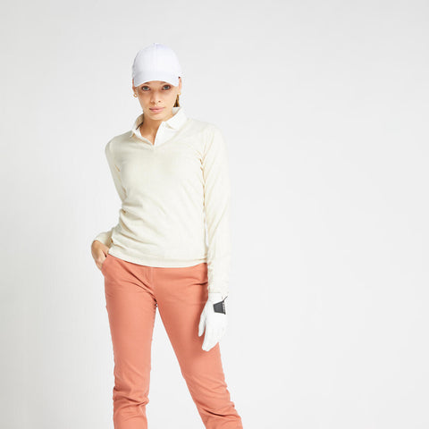 





Pull de golf col V femme MW500