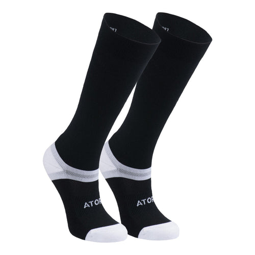 





Chaussettes de handball compressives hautes adulte H900 noir/blanc