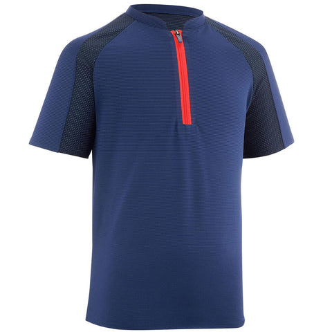 





T shirt de randonnée enfant mh550 bleu 7-15 ans