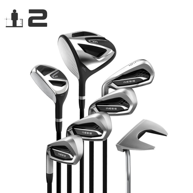 





KIT GOLF 7 CLUBS GAUCHER GRAPHITE TAILLE 2 ADULTE - INESIS 100, photo 1 of 10