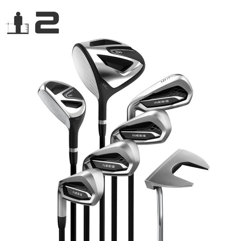





KIT GOLF 7 CLUBS GAUCHER GRAPHITE TAILLE 2 ADULTE - INESIS 100