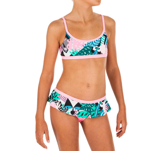 





Maillot de natation fille 2 pièces Riana skirt all mask