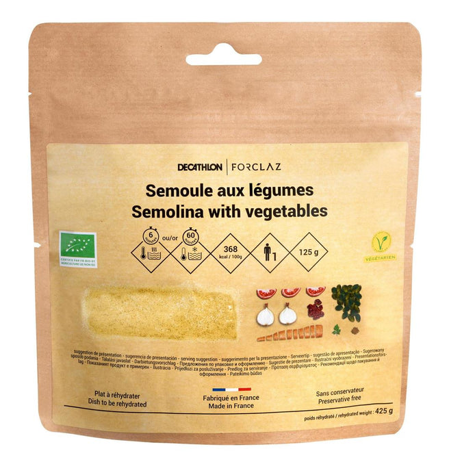 





Repas déshydraté végétarien bio - Semoule aux légumes -  125 g, photo 1 of 4