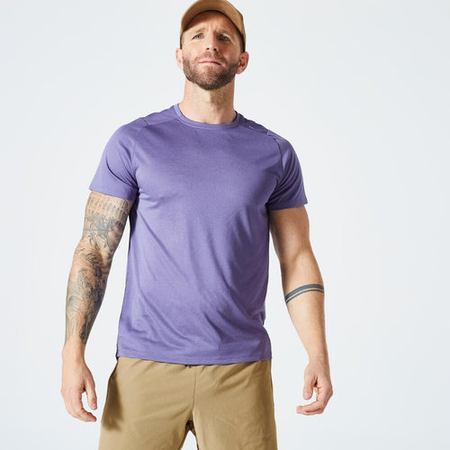 





T-shirt de fitness respirant regular col rond homme