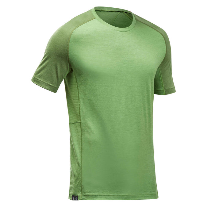 





T-shirt de trek manches courtes en laine mérinos  - Homme - MT500, photo 1 of 7