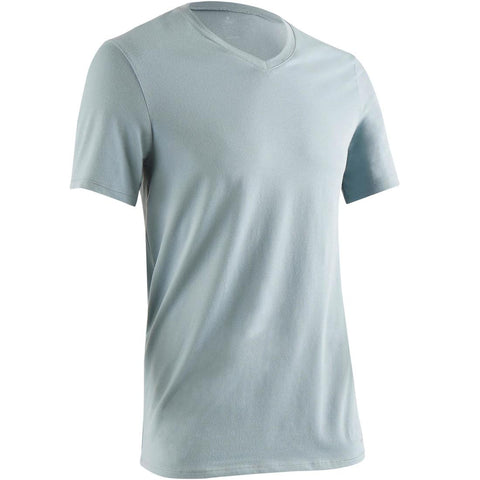 





T-Shirt 500 slim col V Gym & Pilates homme